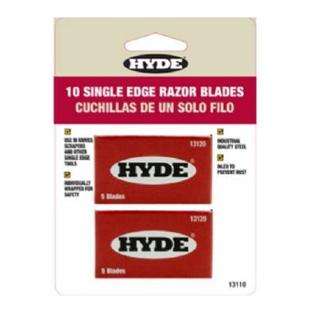 Hyde 10PK SGL Edge Blades 13110